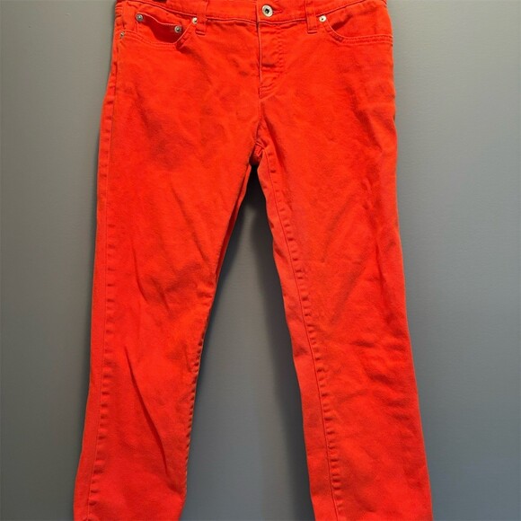 Lauren Ralph Lauren Denim - Lauren Jeans Co Ralph Lauren Jeans Womens Size 6 Orange Cropped Slim 23